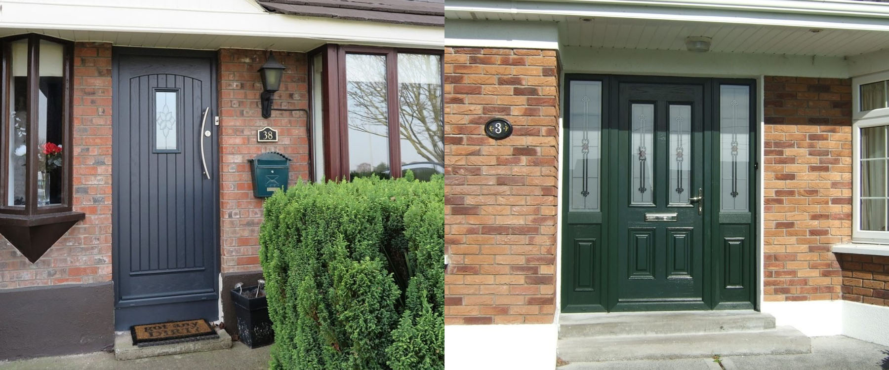 Composite Doors Ireland Red and Green